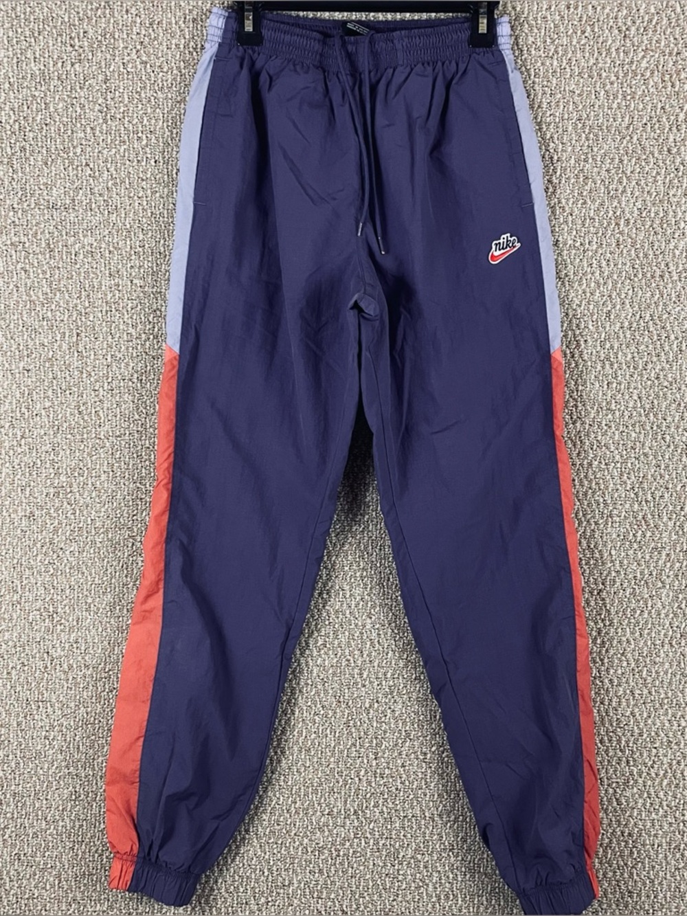 Nike Heritage Retro Windrunner Pants Men’s Medium Nylon Joggers Mesh Lined T3